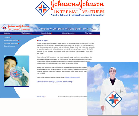 Johnson & Johnson web site