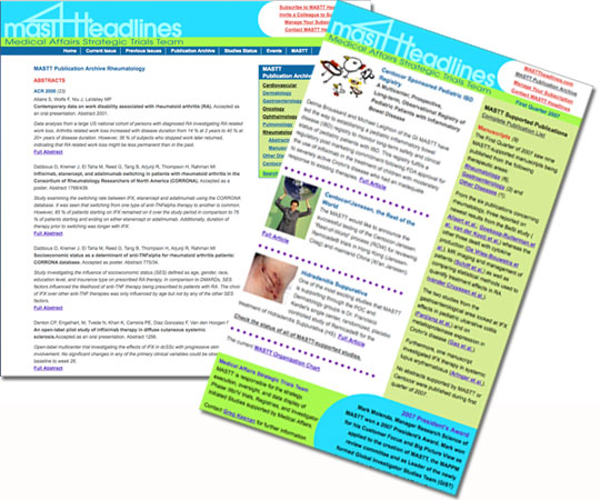 MASTT Headlines Enews and Web Site